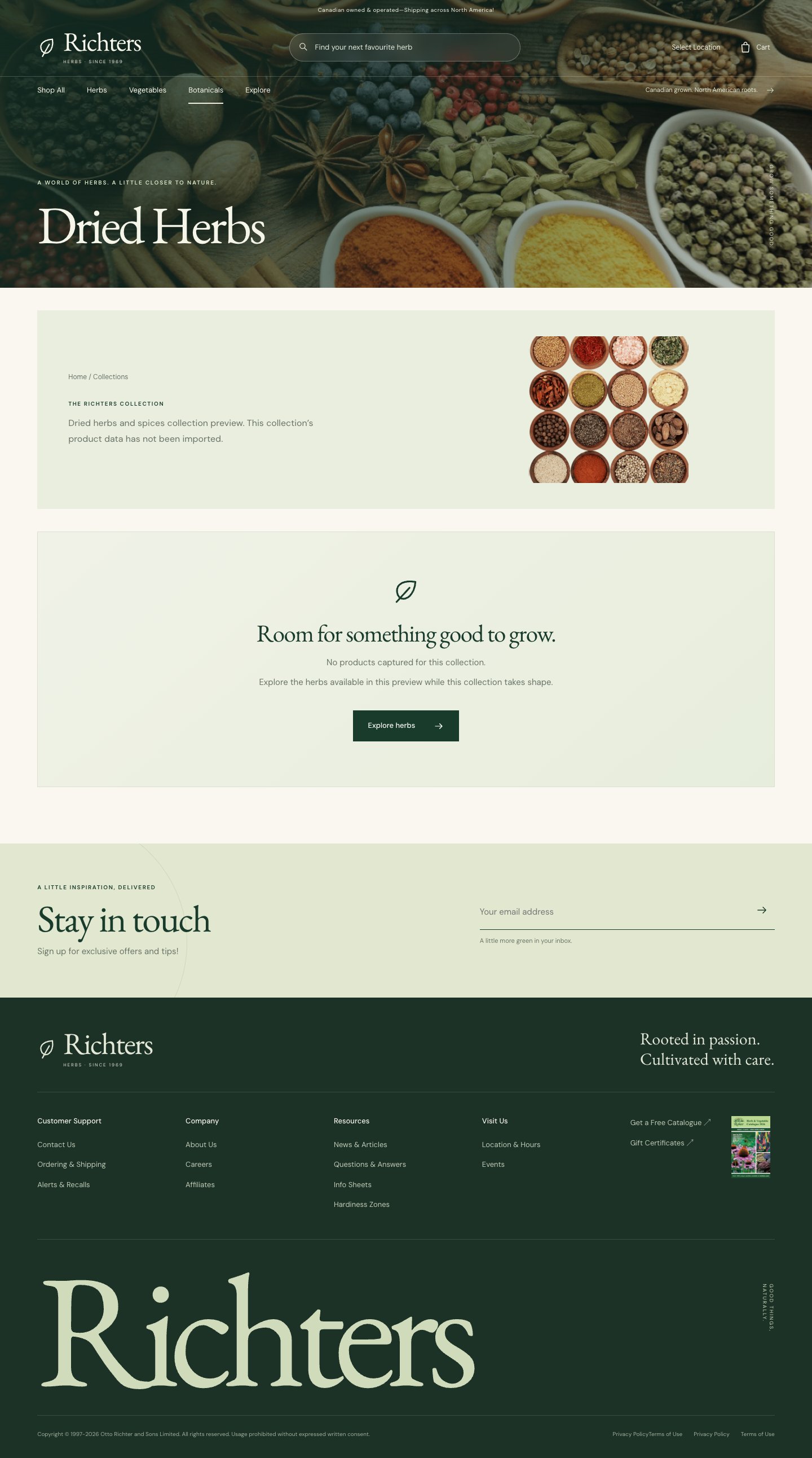 Collection · Dried Herbs · botanical · desktop