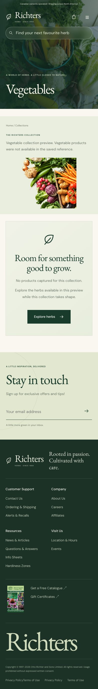 Collection · Vegetables · botanical · mobile