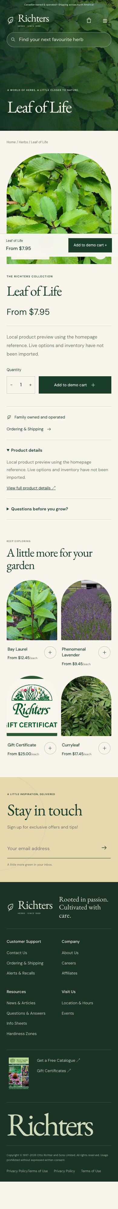Product · Leaf of Life · immersive · mobile